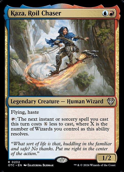 Kaza, Roil Chaser - Outlaws of Thunder Junction Commander Magic card
