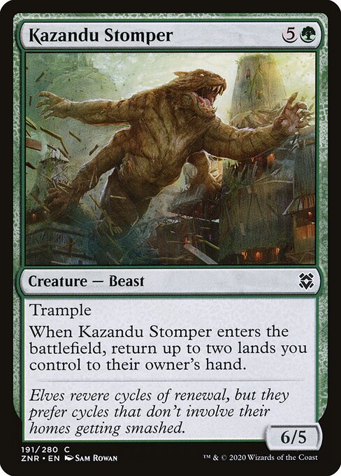 Kazandu Stomper - Zendikar Rising Magic card
