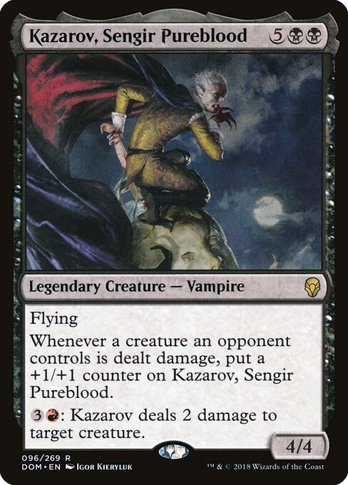 셍기르가의 순혈, 카자로브 (Kazarov, Sengir Pureblood) - Dominaria (#96) - Illustrated by Igor Kieryluk - Magic: The Gathering Card