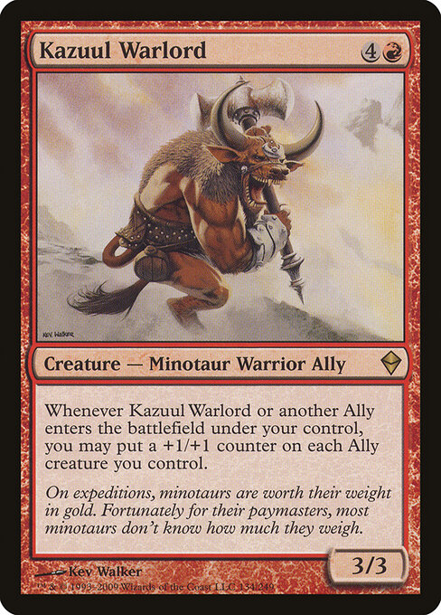 Kazuul Warlord - Zendikar Magic card