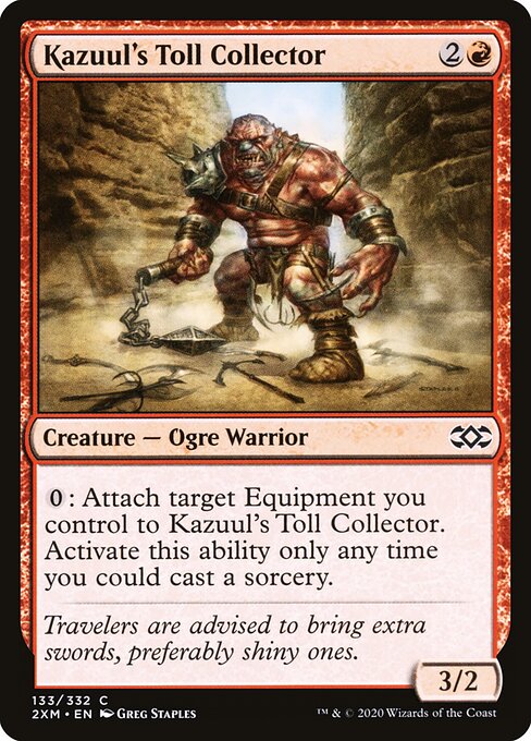 Kazuul's Toll Collector - Double Masters (#133) - Illustrated by Greg Staples - Magic: The Gathering Card