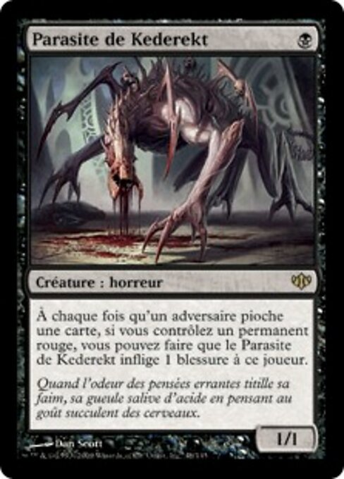 Parasite de Kederekt (Kederekt Parasite) - Conflux (#48) - Illustrated by Dan Murayama Scott - Magic: The Gathering Card