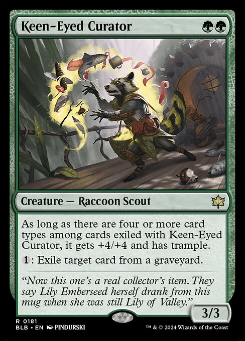 Keen-Eyed Curator - Bloomburrow Magic card