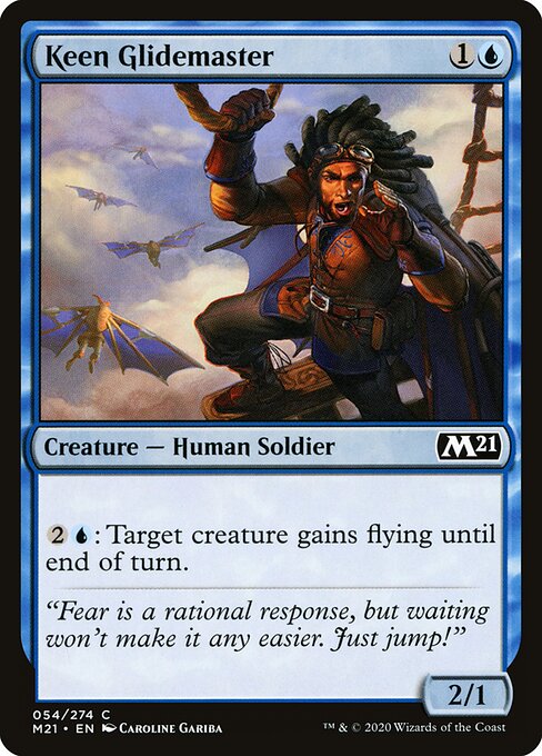 Keen Glidemaster - Core Set 2021 Magic card