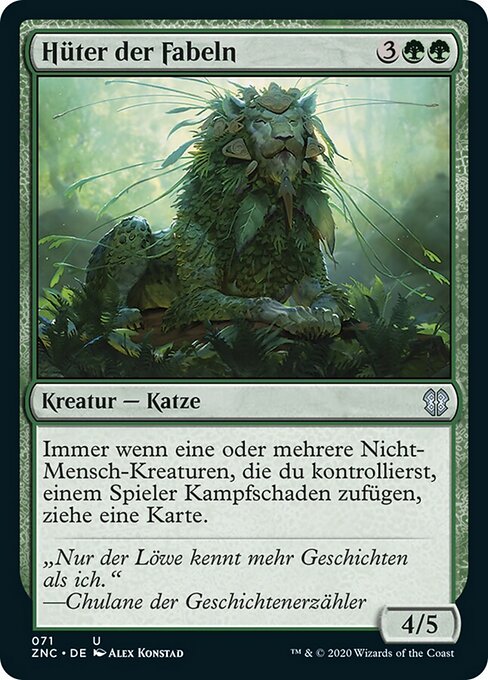Gardien des fables (Keeper of Fables) - Throne of Eldraine (#163) - Illustrated by Alex Konstad - Magic: The Gathering Card