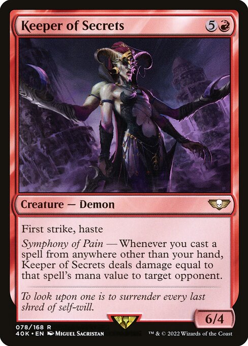 Keeper of Secrets - Warhammer 40,000 Commander Magic card