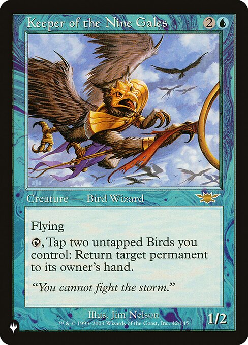Keeper of the Nine Gales - The List (#LGN-42) - Illustrated by Jim Nelson - Magic: The Gathering Card