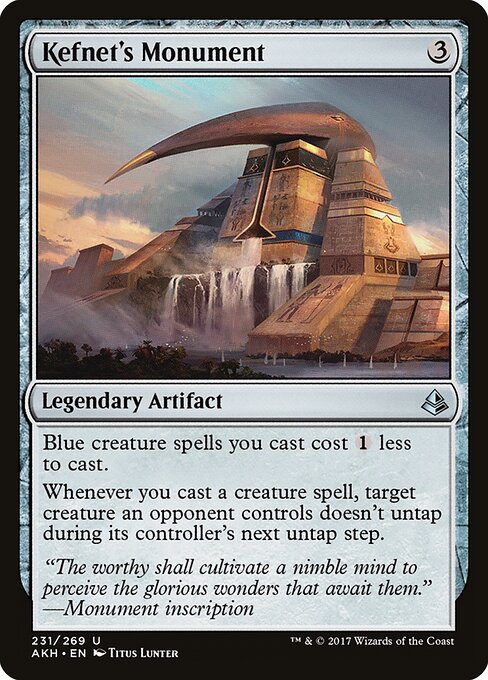 Kefnet's Monument - Amonkhet (#231) - Illustrated by Titus Lunter - Magic: The Gathering Card