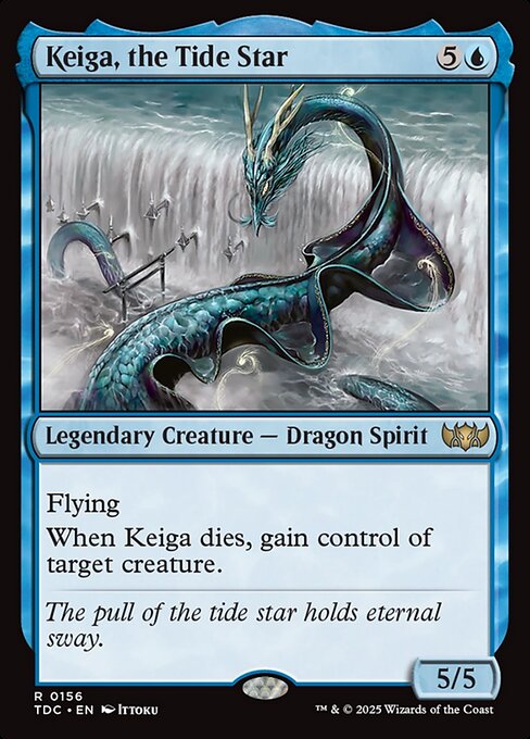 Keiga, the Tide Star - Tarkir: Dragonstorm Commander (#156) - Illustrated by Ittoku - Magic: The Gathering Card