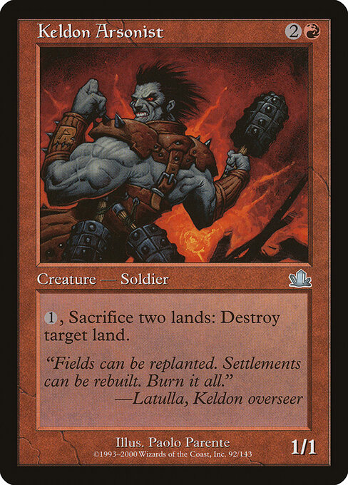 Keldon Arsonist - Prophecy Magic card