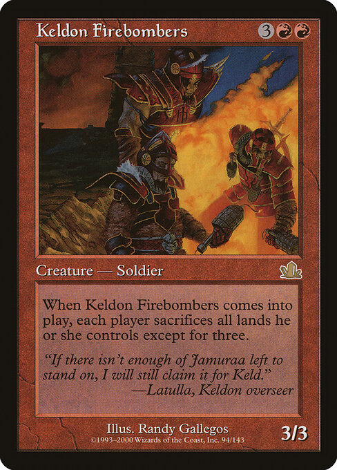 Keldon Firebombers - Prophecy Magic card