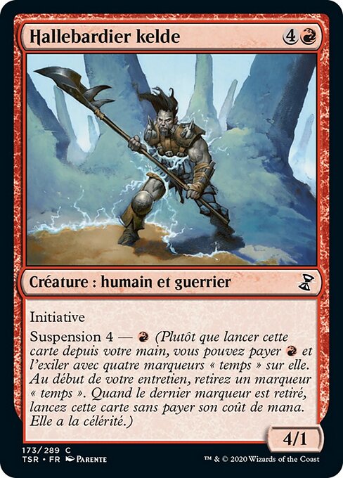 Keldonischer Hellebardier (Keldon Halberdier) - Time Spiral Remastered (#173) - Illustrated by Paolo Parente - Magic: The Gathering Card