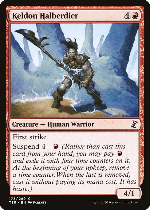Keldon Halberdier - Time Spiral Remastered Magic card