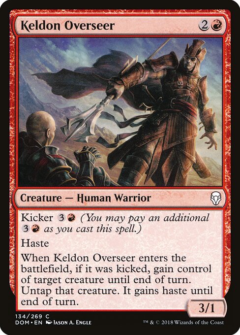 Keldon Overseer - Dominaria Magic card