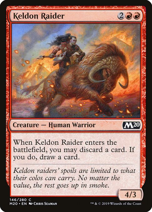 Keldon Raider - Core Set 2020 Magic card