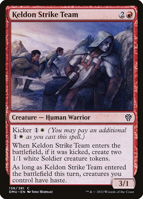 Keldon Strike Team - Dominaria United Magic card