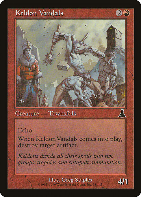 Keldon Vandals - Urza's Destiny Magic card