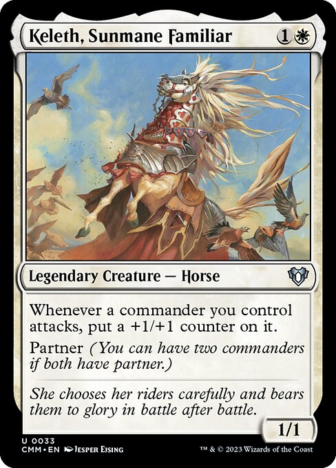 Keleth, Sunmane Familiar - Commander Masters Magic card