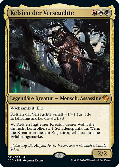 Kelsien der Verseuchte (Kelsien, the Plague) - Commander 2020 (#11) - Illustrated by Chris Rallis - Magic: The Gathering Card