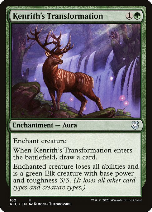 Kenrith's Transformation - Forgotten Realms Commander Magic card