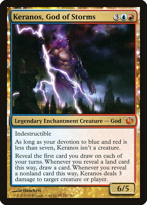 Keranos, God of Storms - Journey into Nyx Magic card