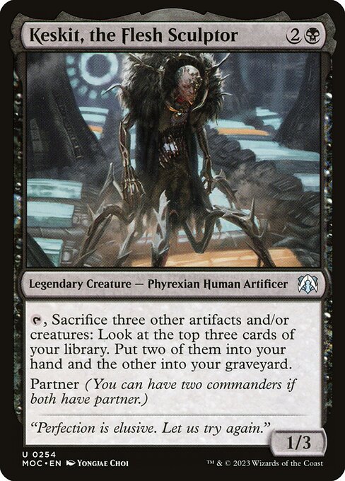 Keskit, the Flesh Sculptor - March of the Machine Commander Magic card