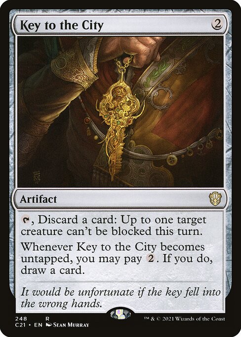 Key to the City - Commander 2021 (#248) - Illustrated by Sean Murray - Magic: The Gathering Card