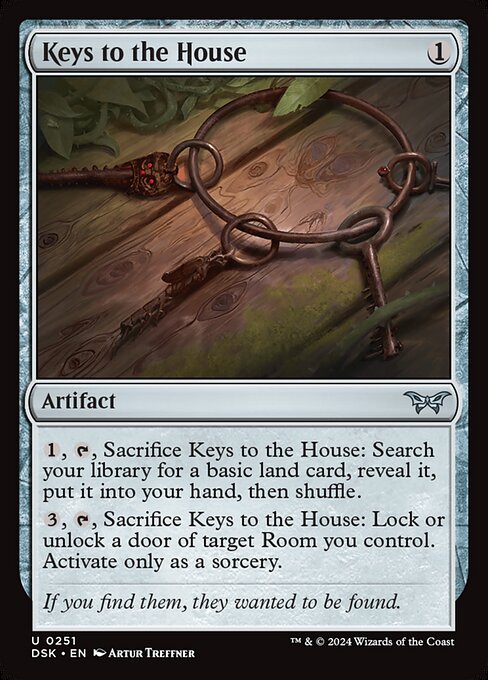 Keys to the House - Duskmourn: House of Horror Magic card