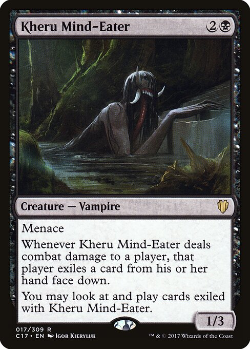 Kheru Mind-Eater - Commander 2017 (#17) - Illustrated by Igor Kieryluk - Magic: The Gathering Card