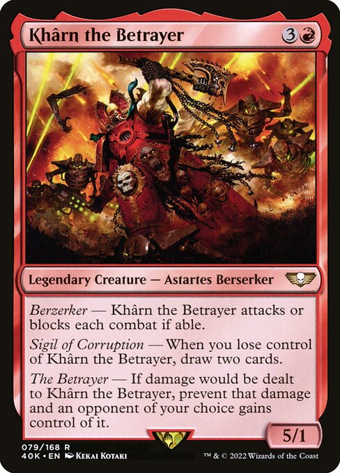Khârn the Betrayer - Warhammer 40,000 Commander Magic card