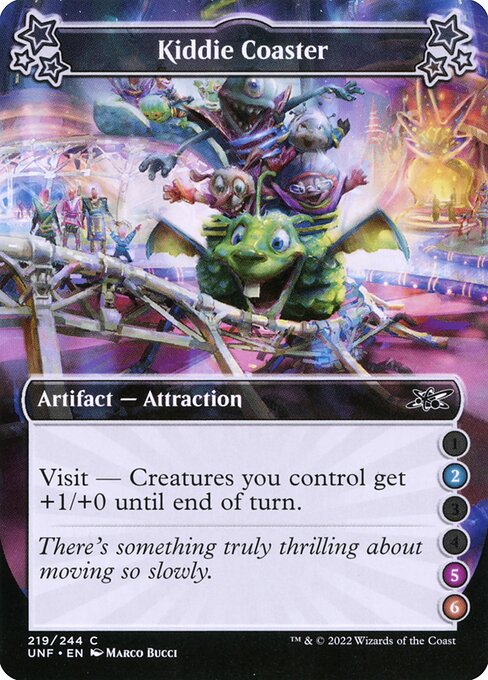 Kiddie Coaster - Unfinity (#219c) - Illustrated by Marco Bucci - Magic: The Gathering Card