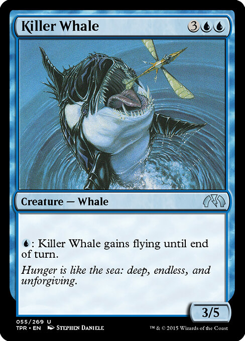 殺人鯨 (Killer Whale) - Exodus (#37) - Illustrated by Stephen Daniele - Magic: The Gathering Card