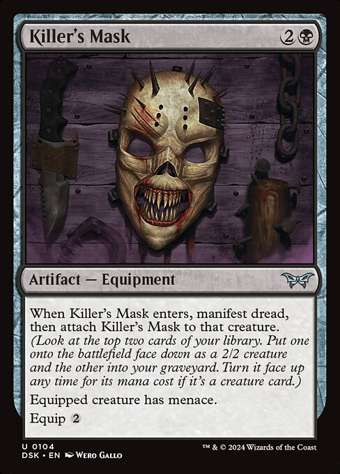 Killer's Mask - Duskmourn: House of Horror Magic card