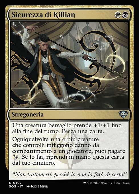 Kilians Selbstvertrauen (Killian's Confidence) - Secrets of Strixhaven (#197) - Illustrated by Jodie Muir - Magic: The Gathering Card
