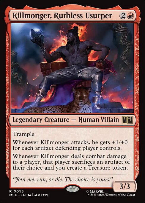 Killmonger, Ruthless Usurper - Marvel Super Heroes Commander Magic card