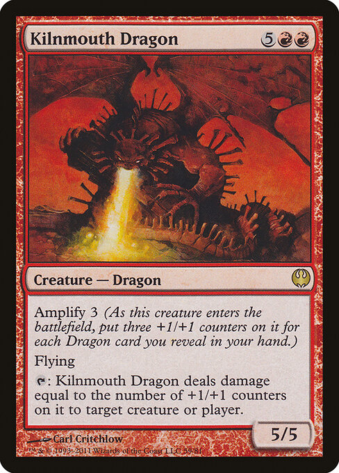 Kilnmouth Dragon - Duel Decks: Knights vs. Dragons (#59) - Illustrated by Carl Critchlow - Magic: The Gathering Card