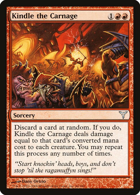 Kindle the Carnage - Dissension Magic card
