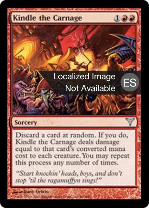 Embrasement du carnage (Kindle the Carnage) - Dissension (#66) - Illustrated by Dany Orizio - Magic: The Gathering Card