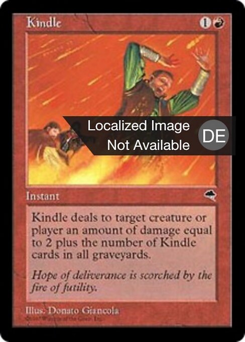 Kindle - Tempest Remastered (#137) - Illustrated by Donato Giancola - Magic: The Gathering Card