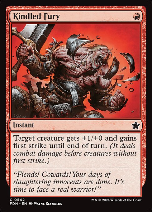 Kindled Fury - Foundations Magic card
