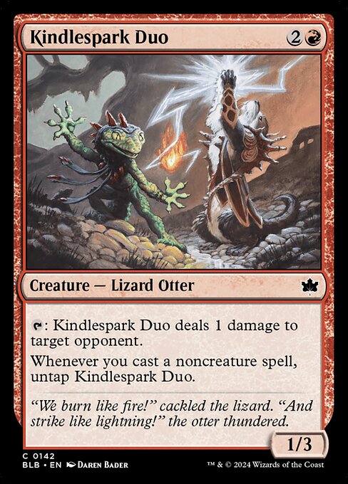 Kindlespark Duo - Bloomburrow Magic card