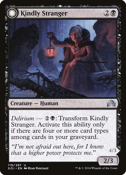 Kindly Stranger // Demon-Possessed Witch - Shadows over Innistrad Magic card