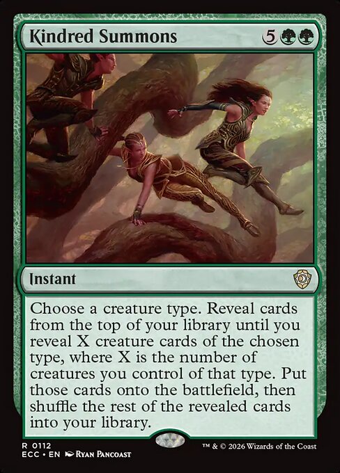 Kindred Summons - Lorwyn Eclipsed Commander Magic card