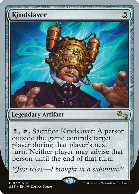 Kindslaver - Unstable (#150) - Illustrated by Zoltan Boros - Magic: The Gathering Card