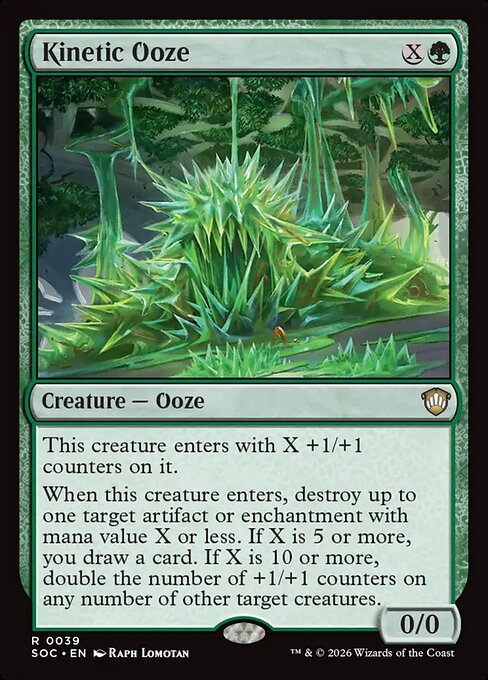 Kinetic Ooze - Secrets of Strixhaven Commander Magic card