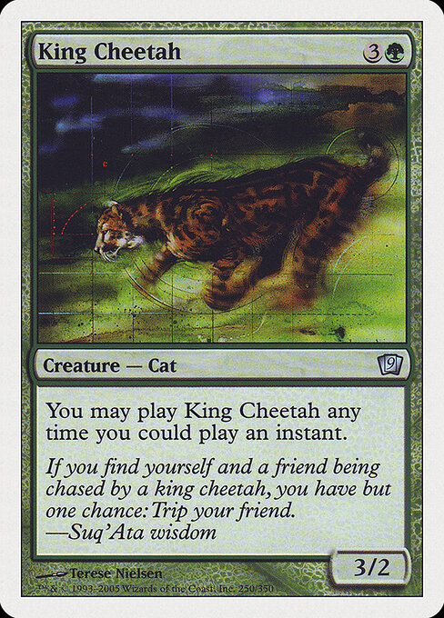 King Cheetah - Ninth Edition Magic card
