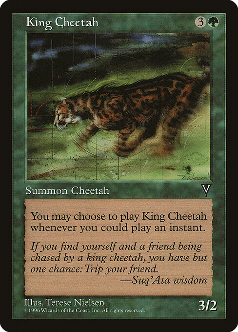 King Cheetah - Multiverse Gift Box (#10) - Illustrated by Terese Nielsen - Magic: The Gathering Card