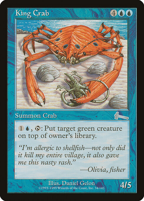 King Crab - Urza's Legacy Magic card