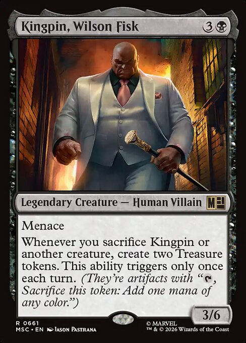 Kingpin, Wilson Fisk - Marvel Super Heroes Commander Magic card