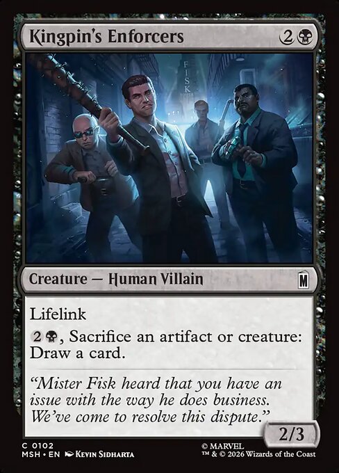 Kingpin's Enforcers - Marvel Super Heroes Magic card